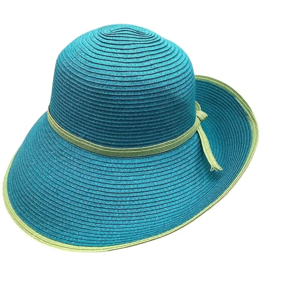 Panama Jack Women's Multicolor Ribbon Floppy Sun Hat One Size